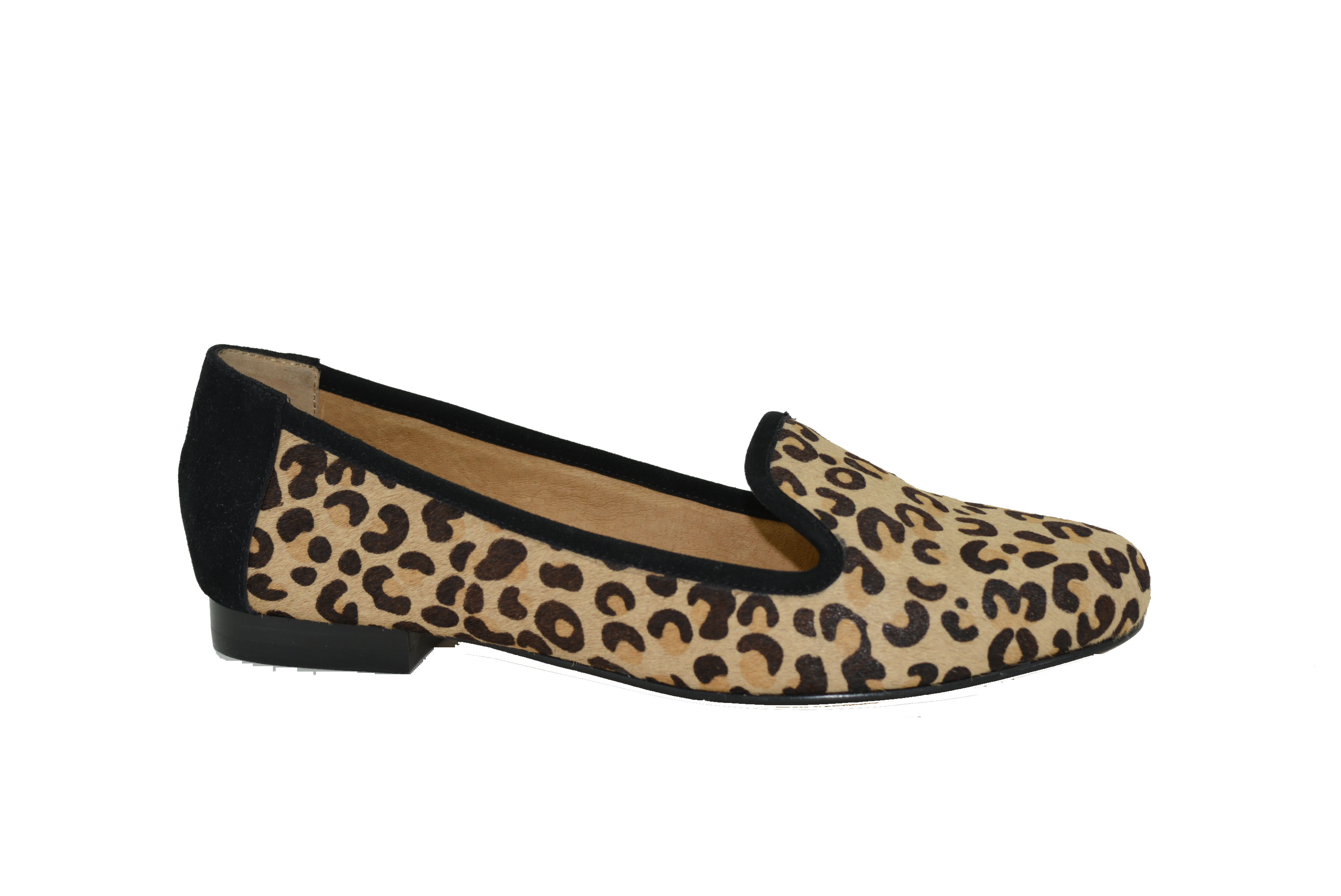 FLORENCE-CAM LEOPARD PONY & BLK SUEDE